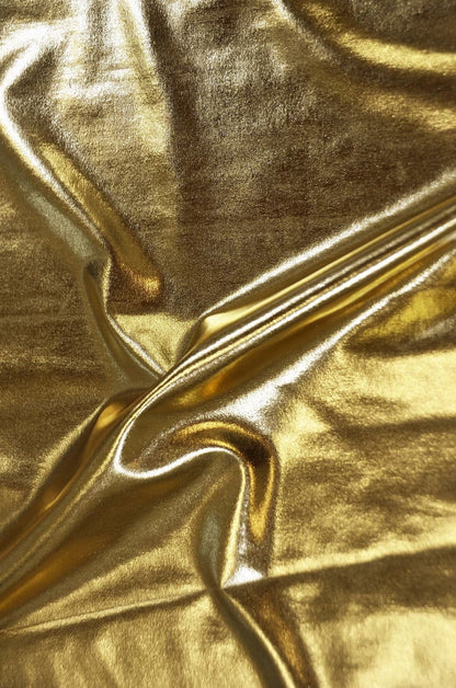 Foil Lame Spandex  Metallic Knit Fabric | 4-Way Stretch | Decoration, Apparel, 60" wide, sold by yard