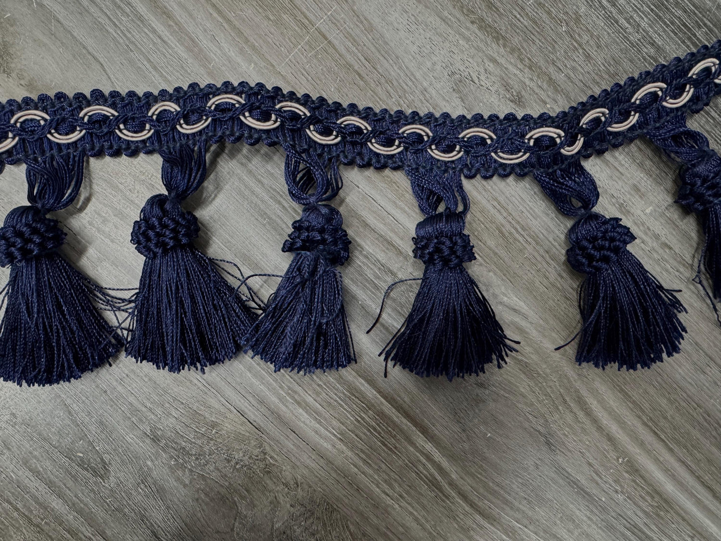 Blue 3.75" Tassel Fringe Trim By The Yard  Trimming Handwork DIY Craft Sewing Accessory Lace for Decoration