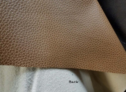 Vinyl Light Brown Pebble Faux Leather 54" wide, by The Yard Synthetic Pleather 0.9 mm