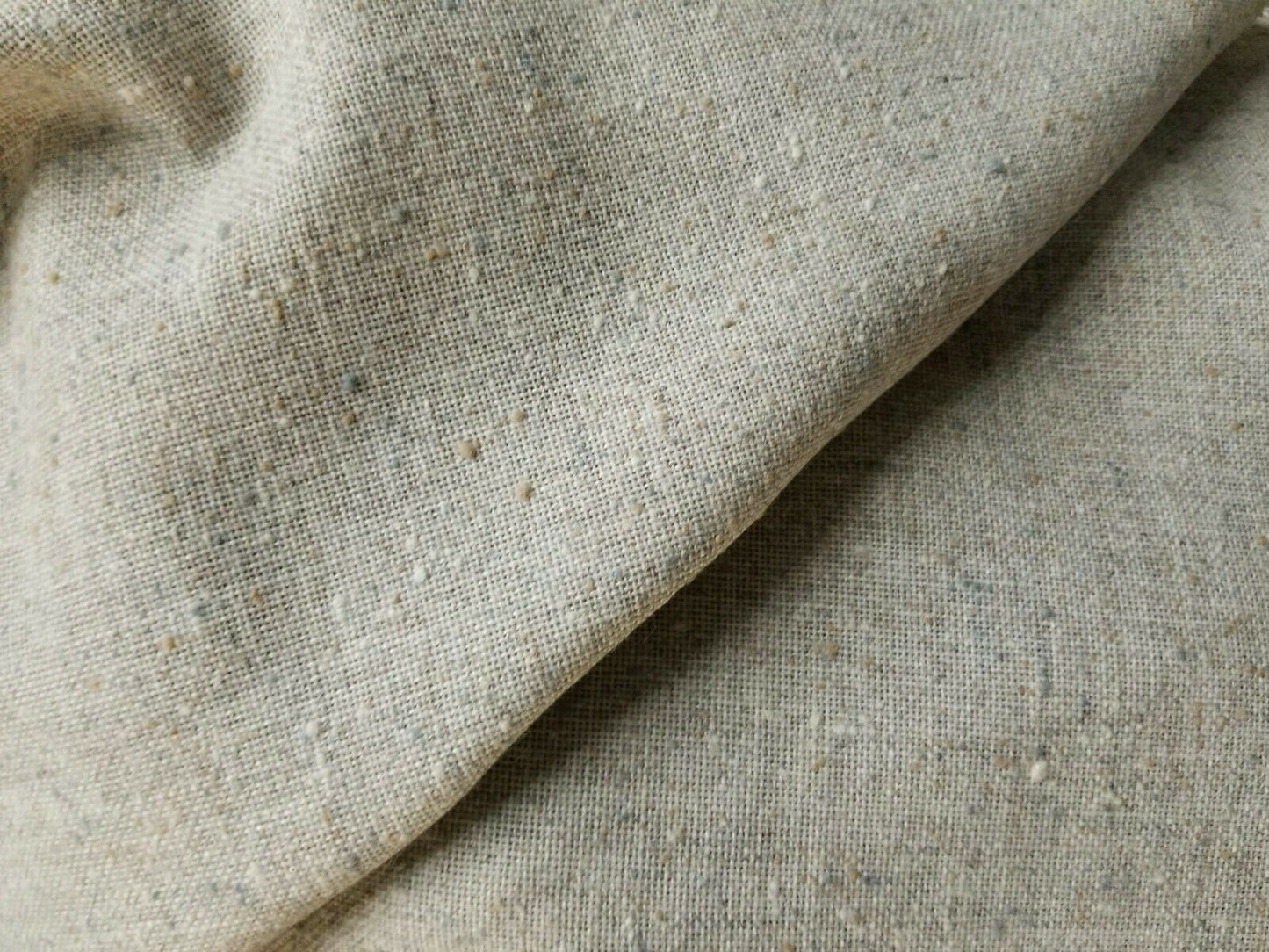 Upholstery linen/polyester fabric, color natural/oatmeal color,  60" wide, sold by yard