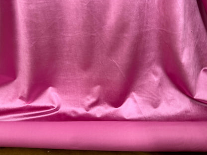 Micro Velvet , Fuschia color, Fabric,Drapery, Upholstery Luxury Fabric, 60" Wide, Sold by The Yard
