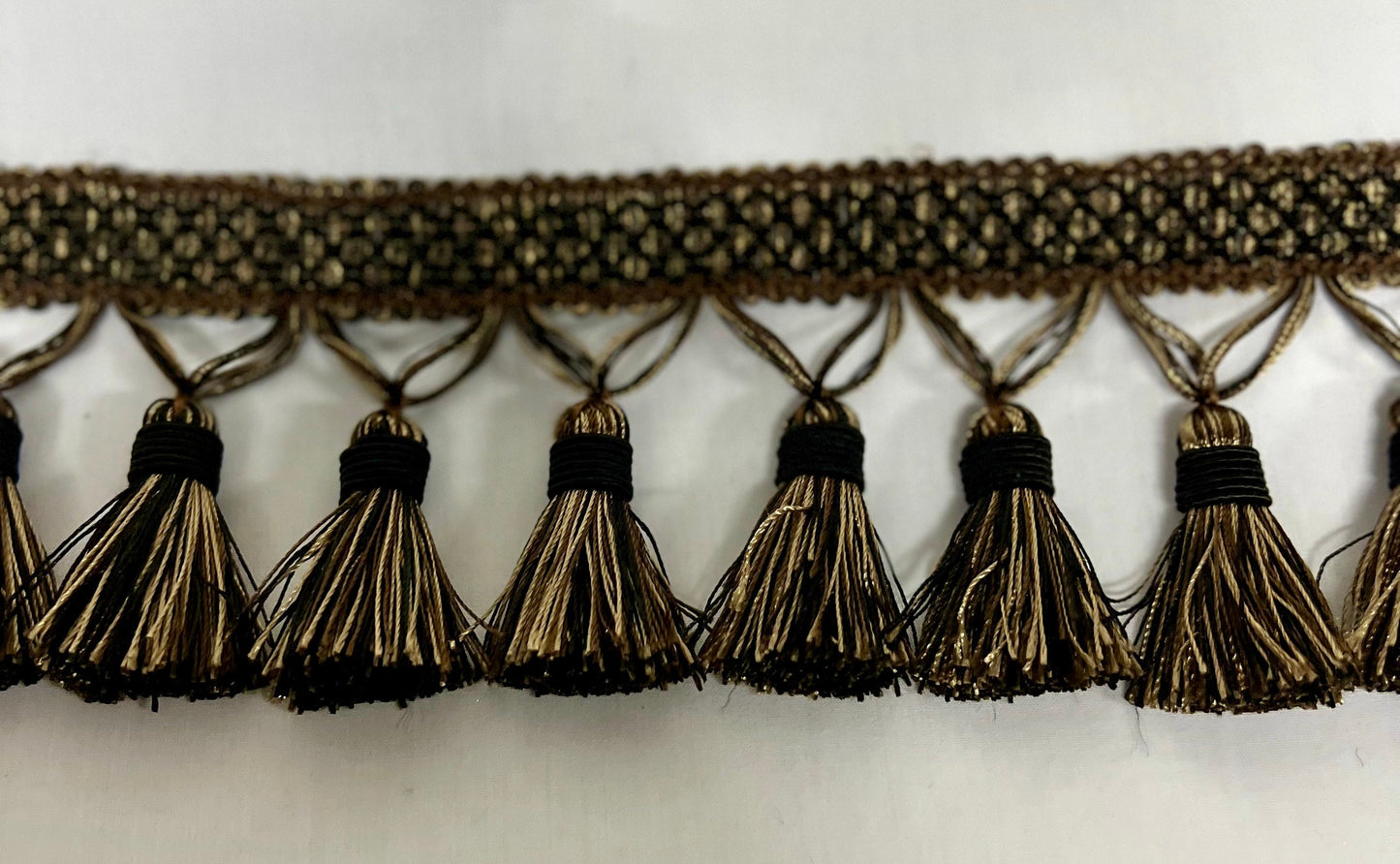Beaded Tassel Fringe Trim 3.5" Style# Bf 1478 , 4 Colors Available