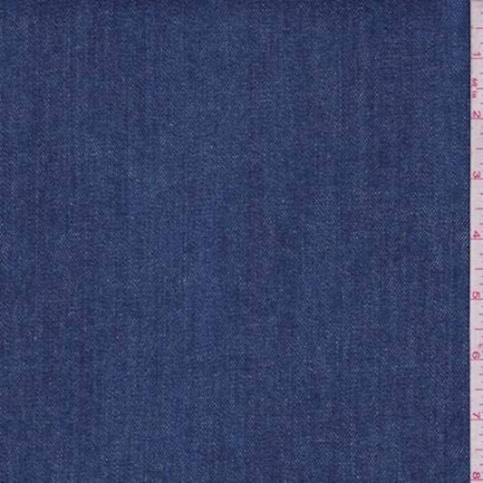 True Blue Stretch Denim, Fabric by The Yard