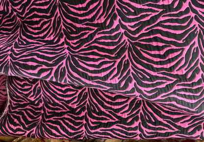 ZEBRA Cut Chenille Upholstery Fabric, Zebra Design Upholstery-Hand Bag Fabric-Zebra