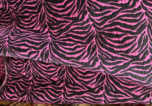ZEBRA Cut Chenille Upholstery Fabric, Zebra Design Upholstery-Hand Bag Fabric-Zebra