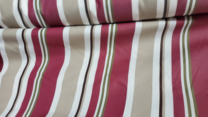 Waterproof Outdoor Canvas Patio Fabric, Multi Striped , Color: White, grey, burgundy,olive,taupe, 58 " wide, sold by yard