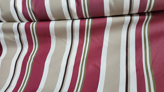 Waterproof Outdoor Canvas Patio Fabric, Multi Striped , Color: White, grey, burgundy,olive,taupe, 58 " wide, sold by yard