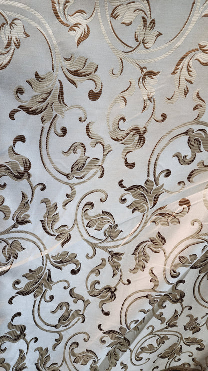 Damask Jacquard Brocade, victorya Classic Fabric 58" Wide, Color Dawn, Sold by Yard