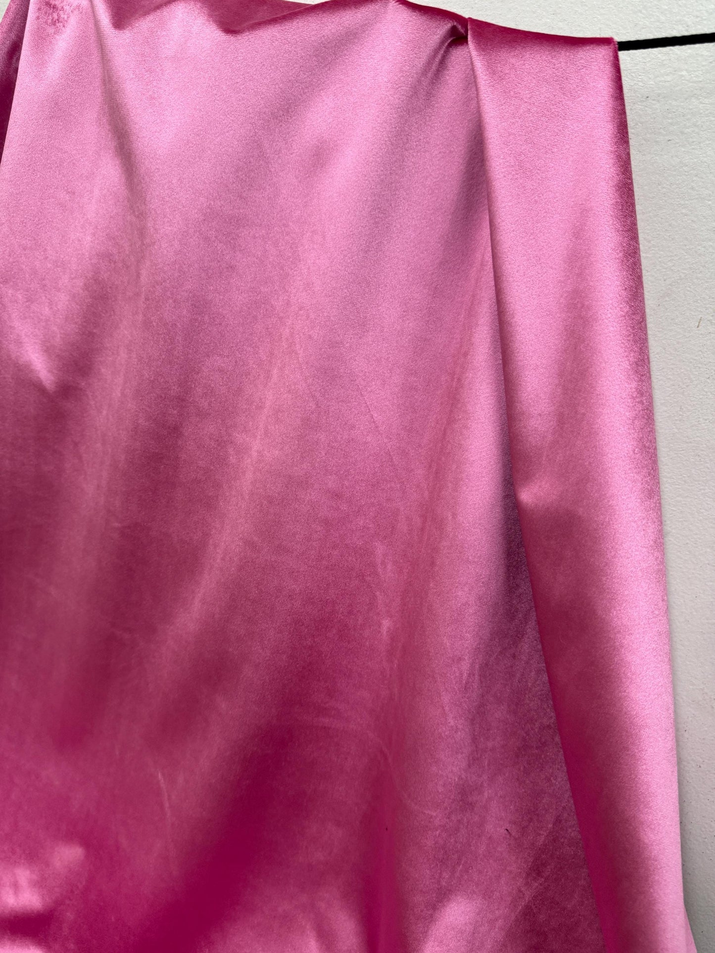 Micro Velvet , Fuschia color, Fabric,Drapery, Upholstery Luxury Fabric, 60" Wide, Sold by The Yard
