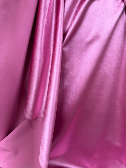 Micro Velvet , Fuschia color, Fabric,Drapery, Upholstery Luxury Fabric, 60" Wide, Sold by The Yard