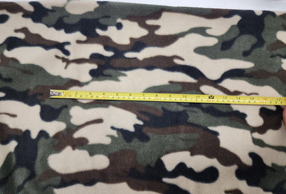 Ad Fabric, Polar Fleece Fabric Prints Camouflage Fleece Fabric / 60" Wide/Sold by The Yard
