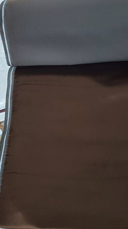 JB Martin 100% Cotton Velvet Upholstery Fabric by The Yard Color Chocolate, 54" wide.