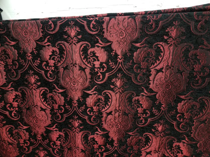 Chenille BAROQUE UPHOLSTERY Fabric Jacquard Damask, 58" wide , sold by yard in continuous yards