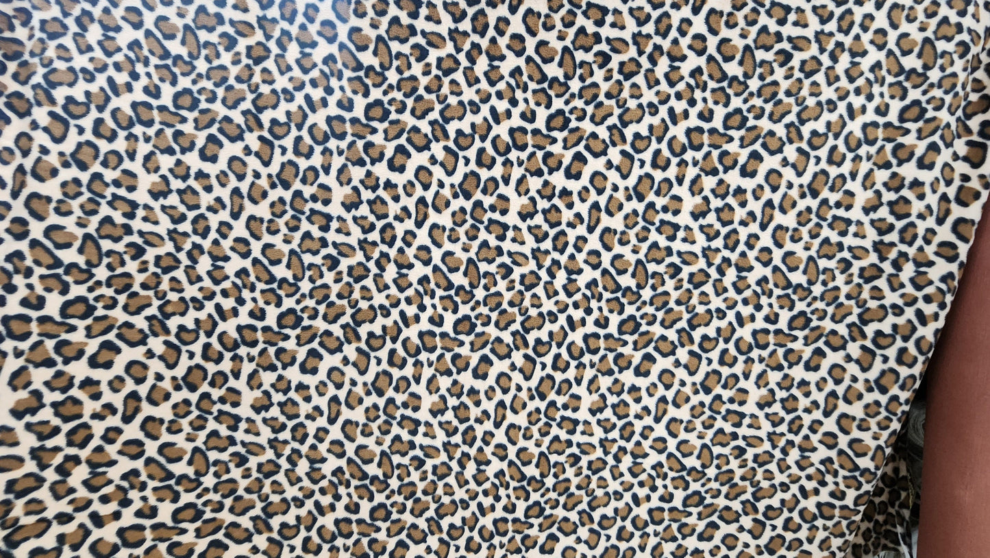 Ad Fabric, Polar Fleece Fabric Prints  Leopard Fleece Fabric. BEIGE / 60" Wide/Sold by The Yard