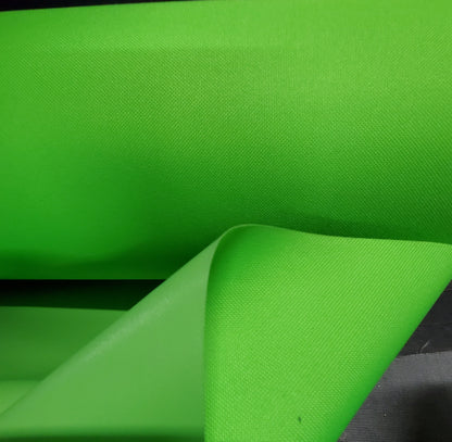 Waterproof Canvas Indoor/Outdoor Fabric  Waterproof Solid Fabric - 54" wide - Neon Green  - Sold by the Yard