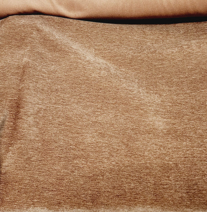 Designer Pecan gold, Textured Chenille Upholstery Fabric, 54" wide, sold by yard, in continuous yards
