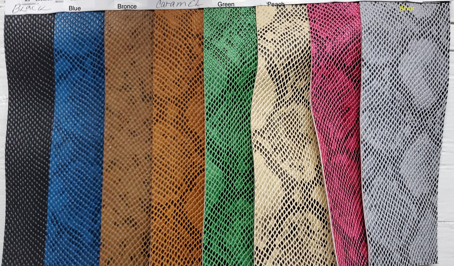 Vinyl King Cobra Snake  Vinyl Animal Skin Fabric Sold By The Yard 54" wide