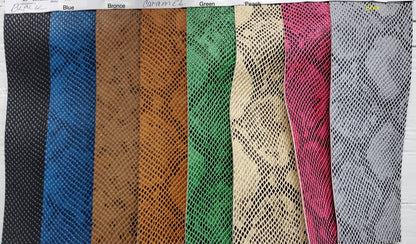 Vinyl King Cobra Snake  Vinyl Animal Skin Fabric Sold By The Yard 54" wide