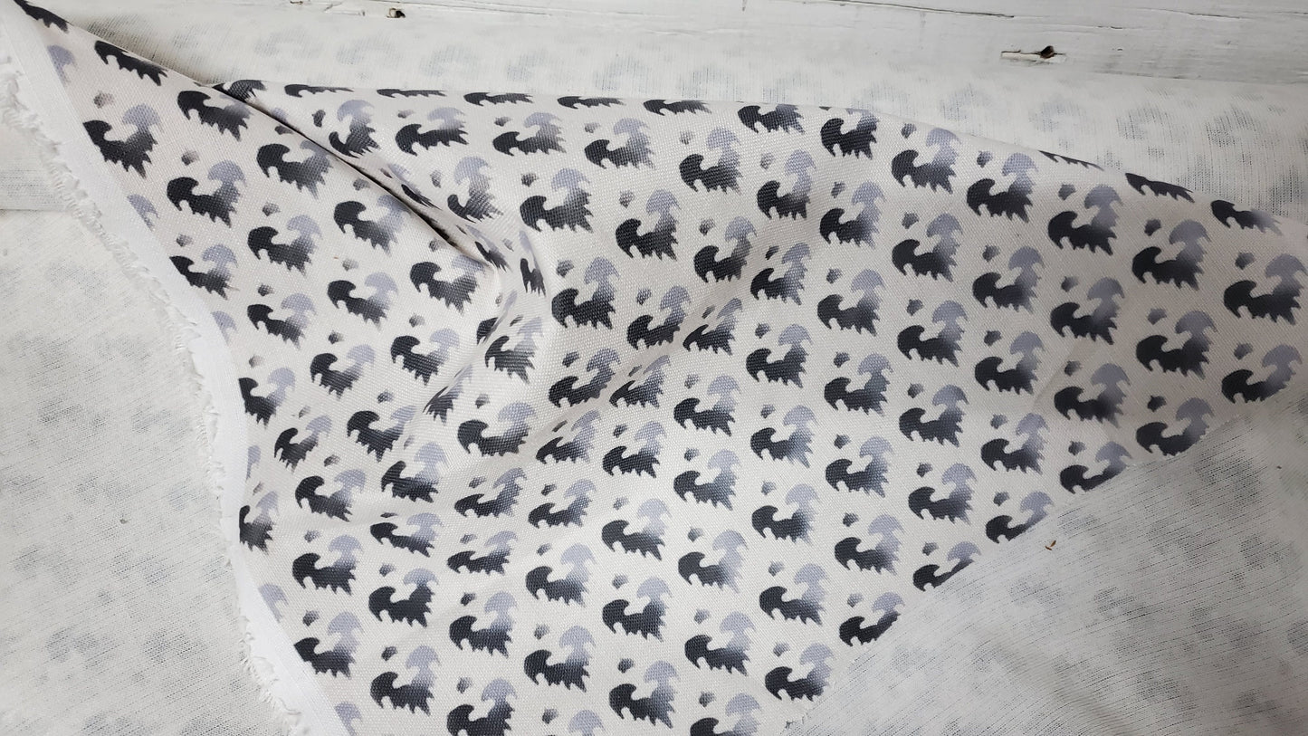 Geometric Upholstery Fabric, shades print, 55" wide, sold by yard in continous yards