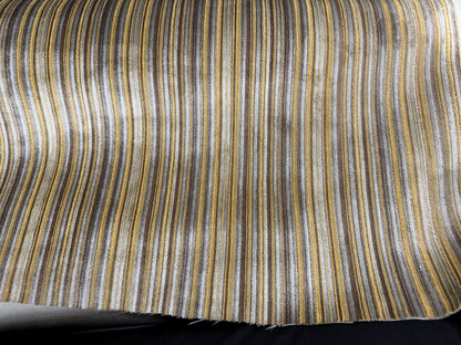 Velvet, Kravet stripe Velvet/chenille upholstery fabric 54" wide , multicolor